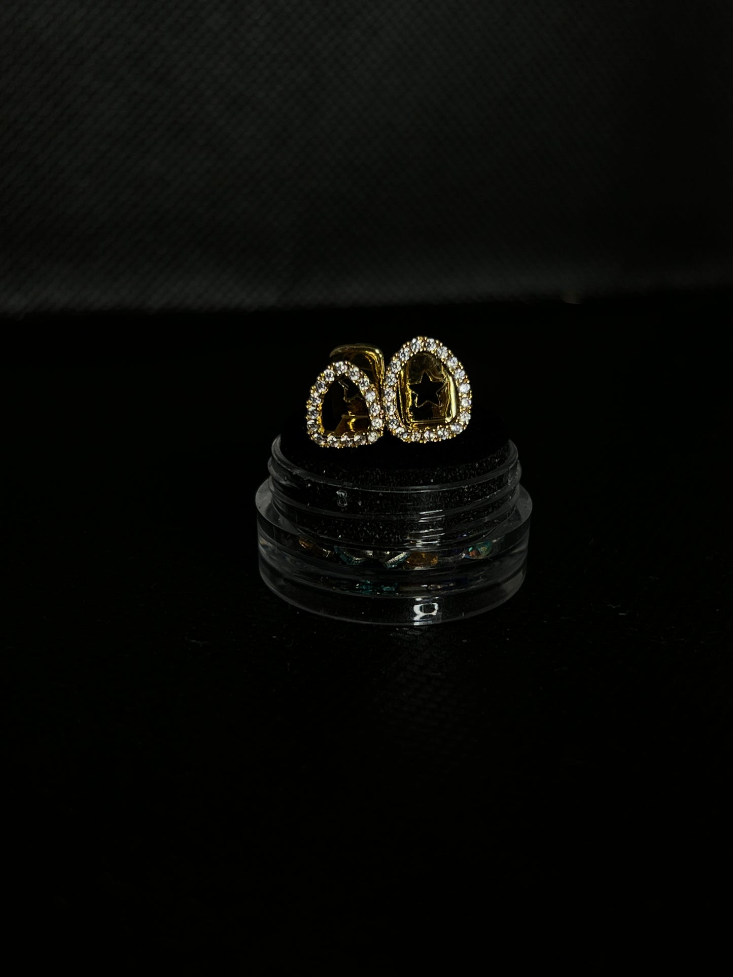 GRILLZ "double cap w gems"