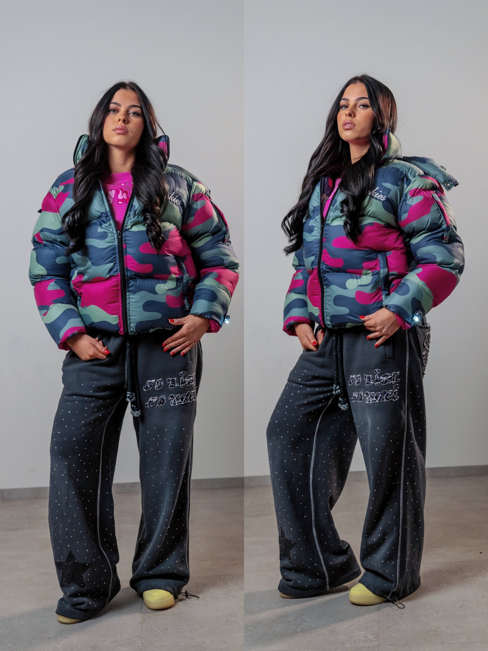 Camo puffer jacket