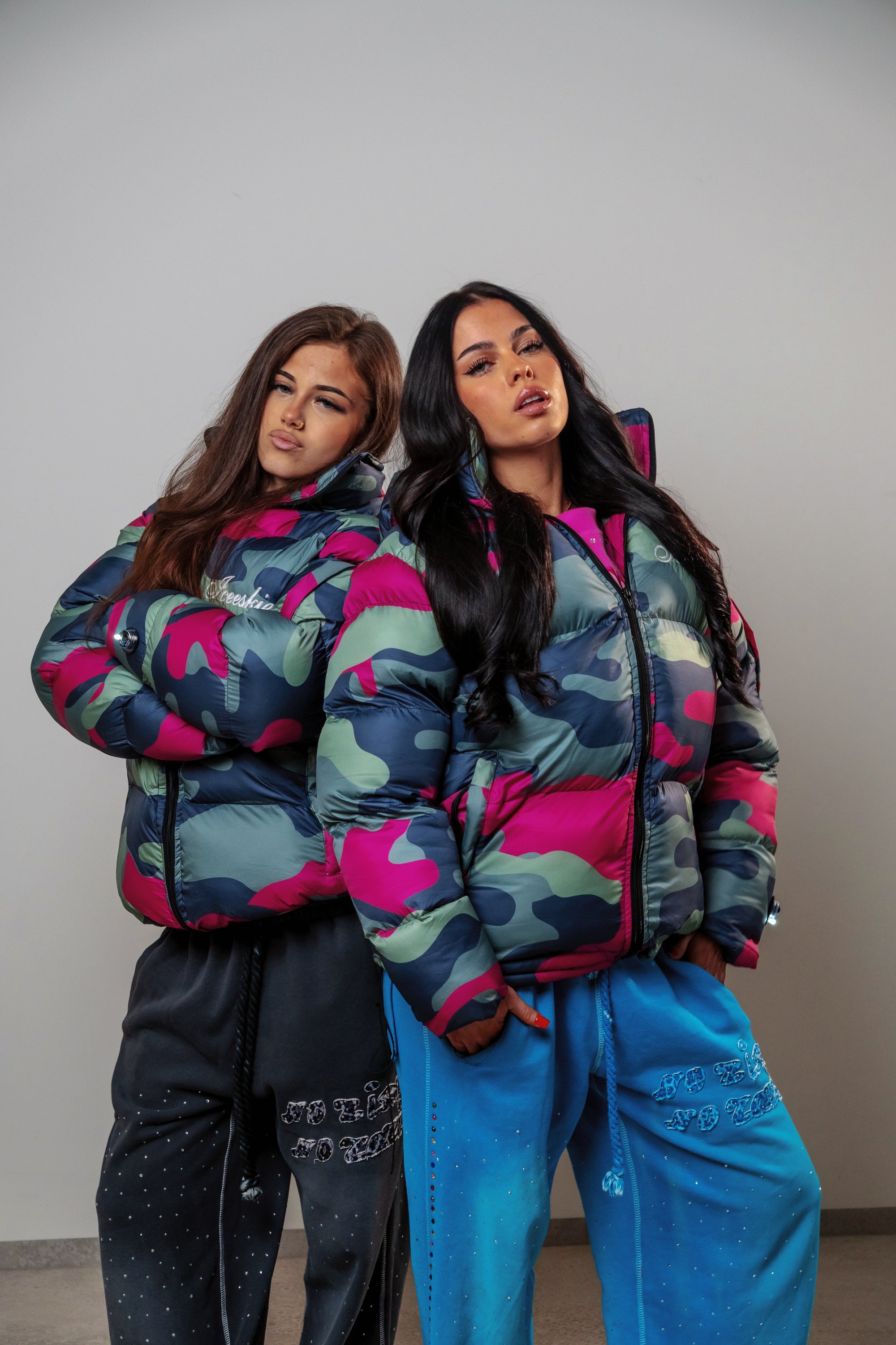 Camo puffer jacket