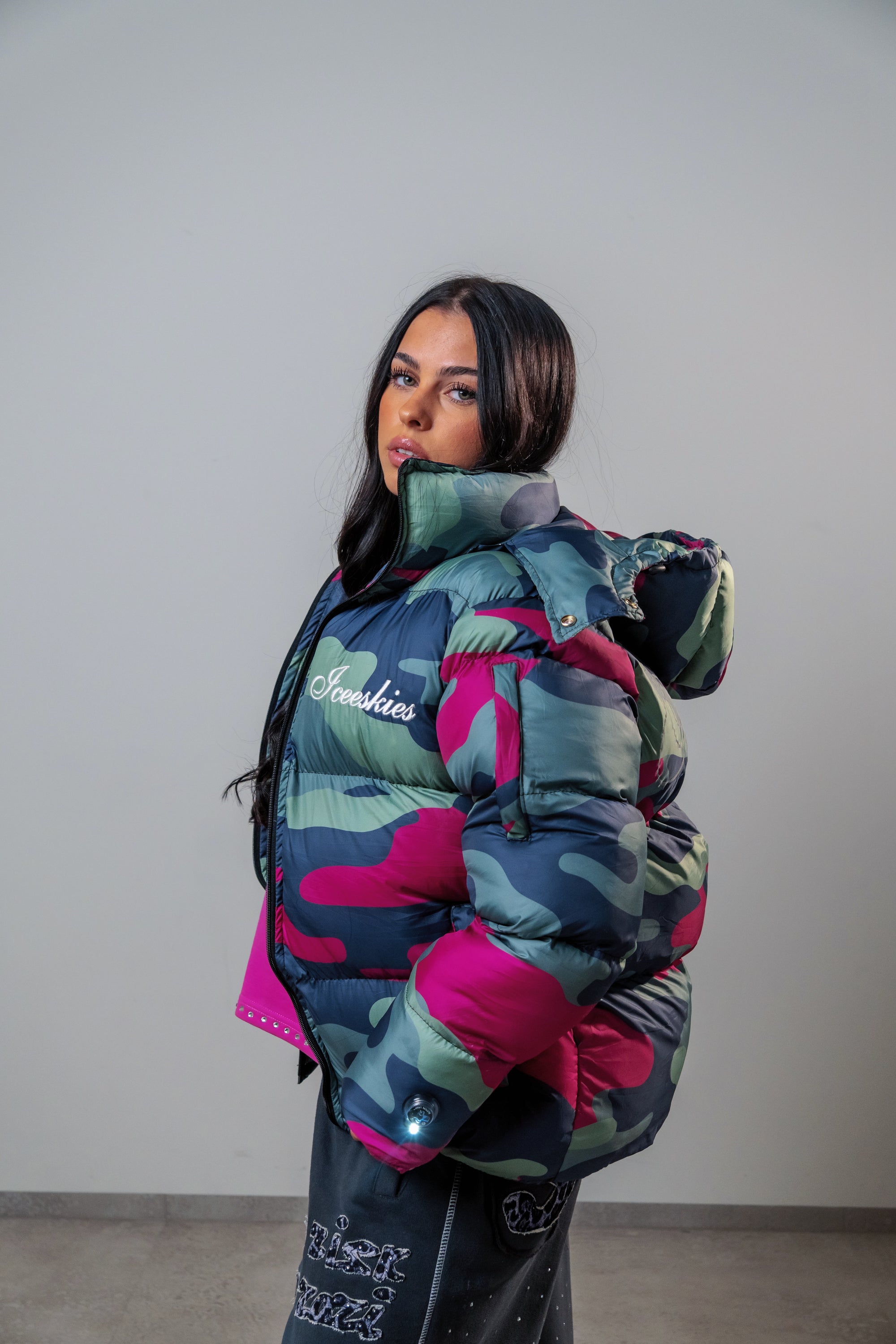 Camo puffer jacket