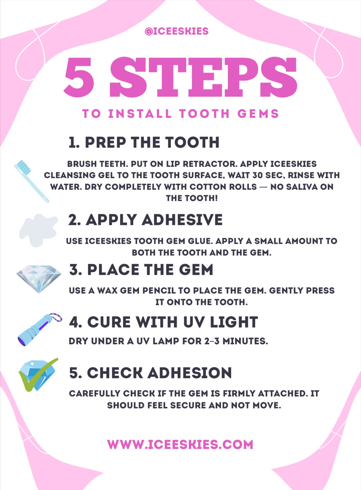 ICEESKIES Diy Tooth Gem Kit
