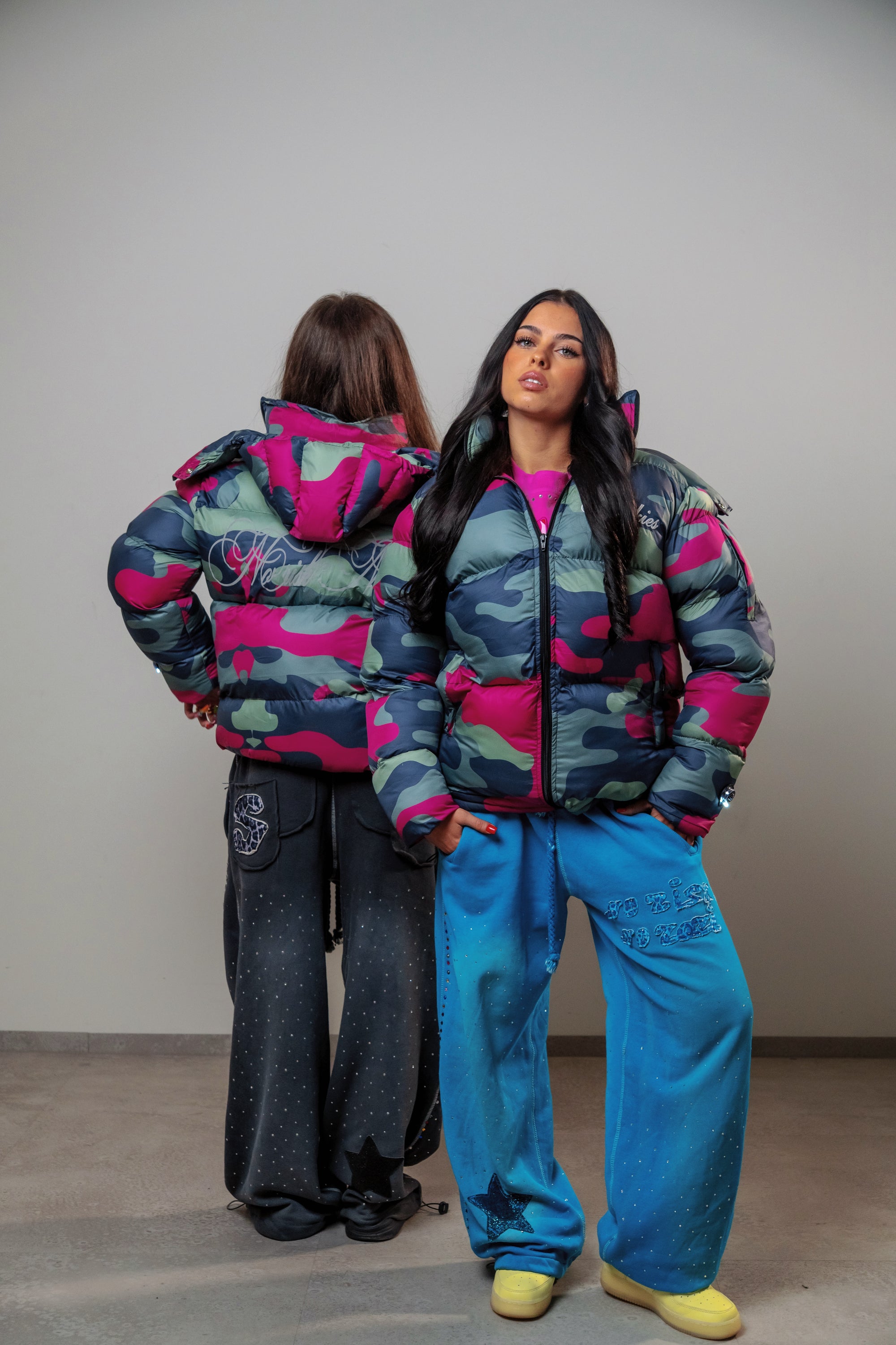 Camo puffer jacket