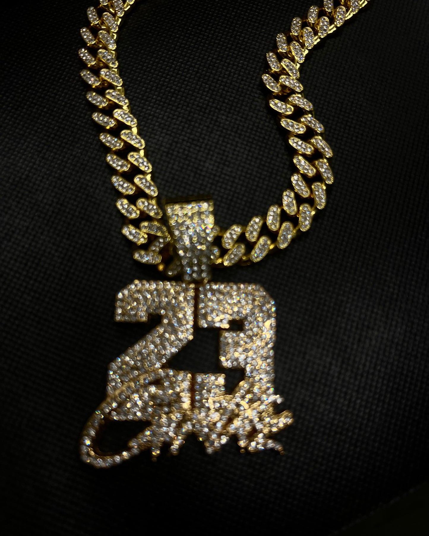 ICED OUT chain with “23 Crtz” pendant