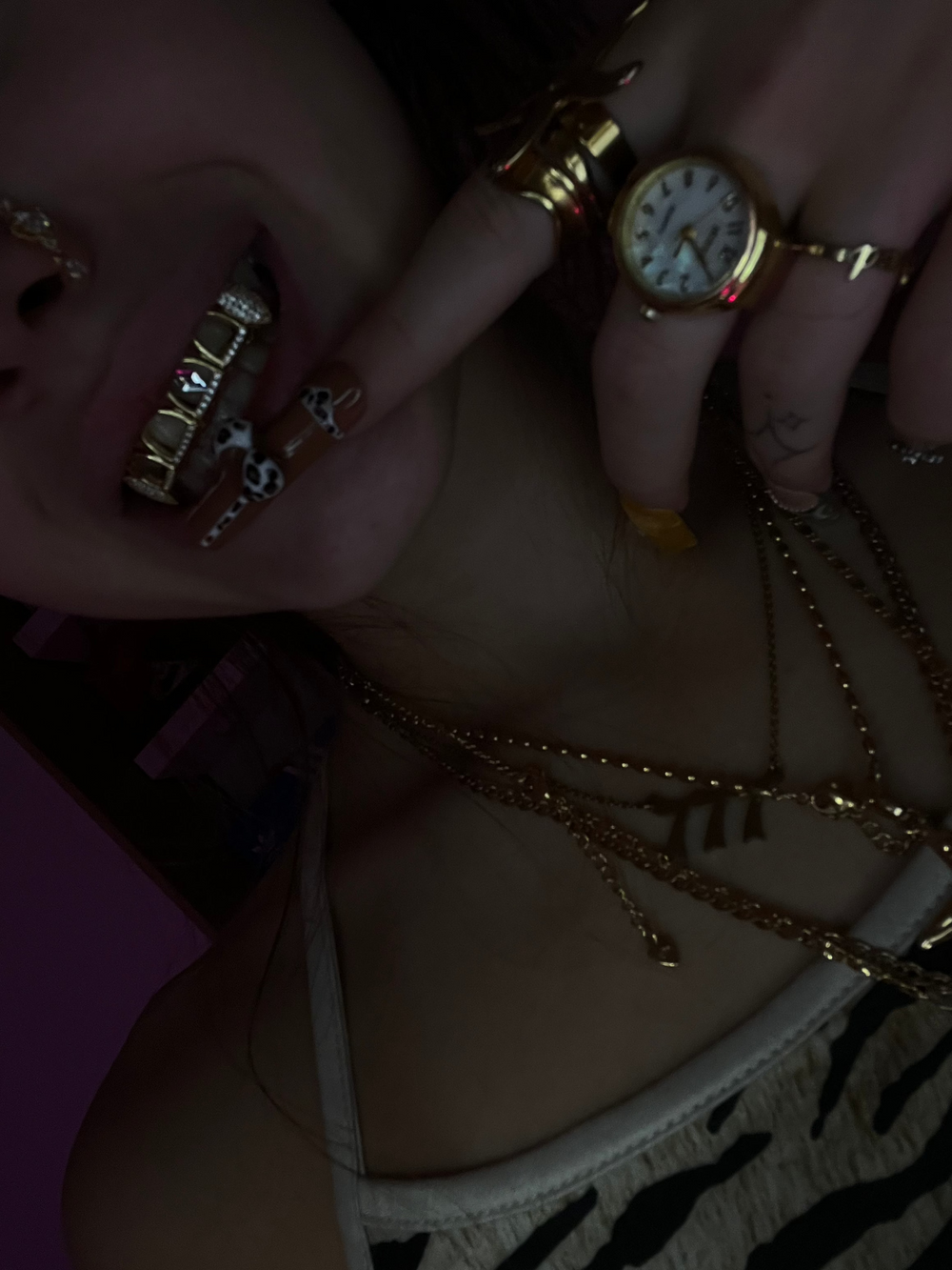 Grillz "upper teeth" gold
