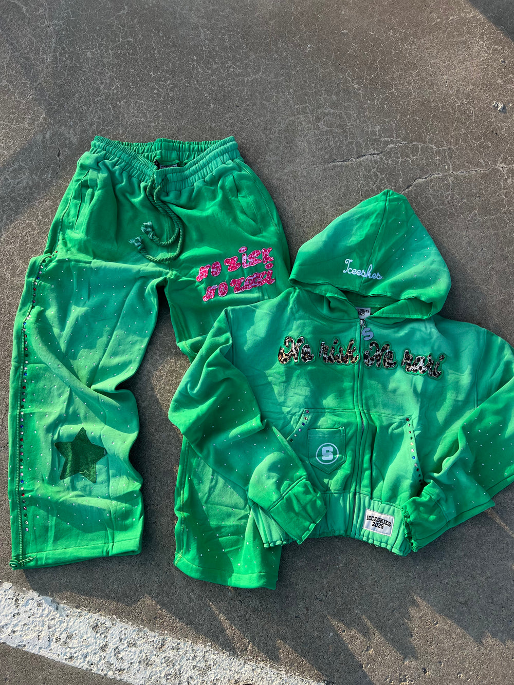 No Risk No Rari Tracksuit Mint Green
