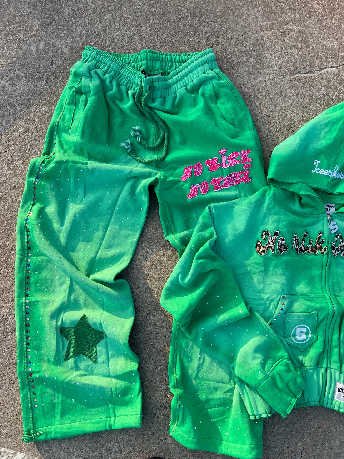 No Risk No Rari Tracksuit Mint Green