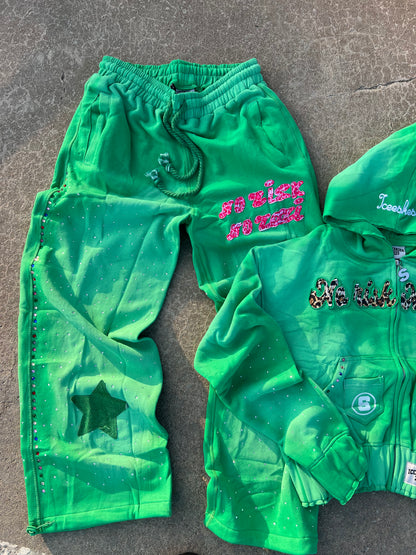 No Risk No Rari Tracksuit Mint Green