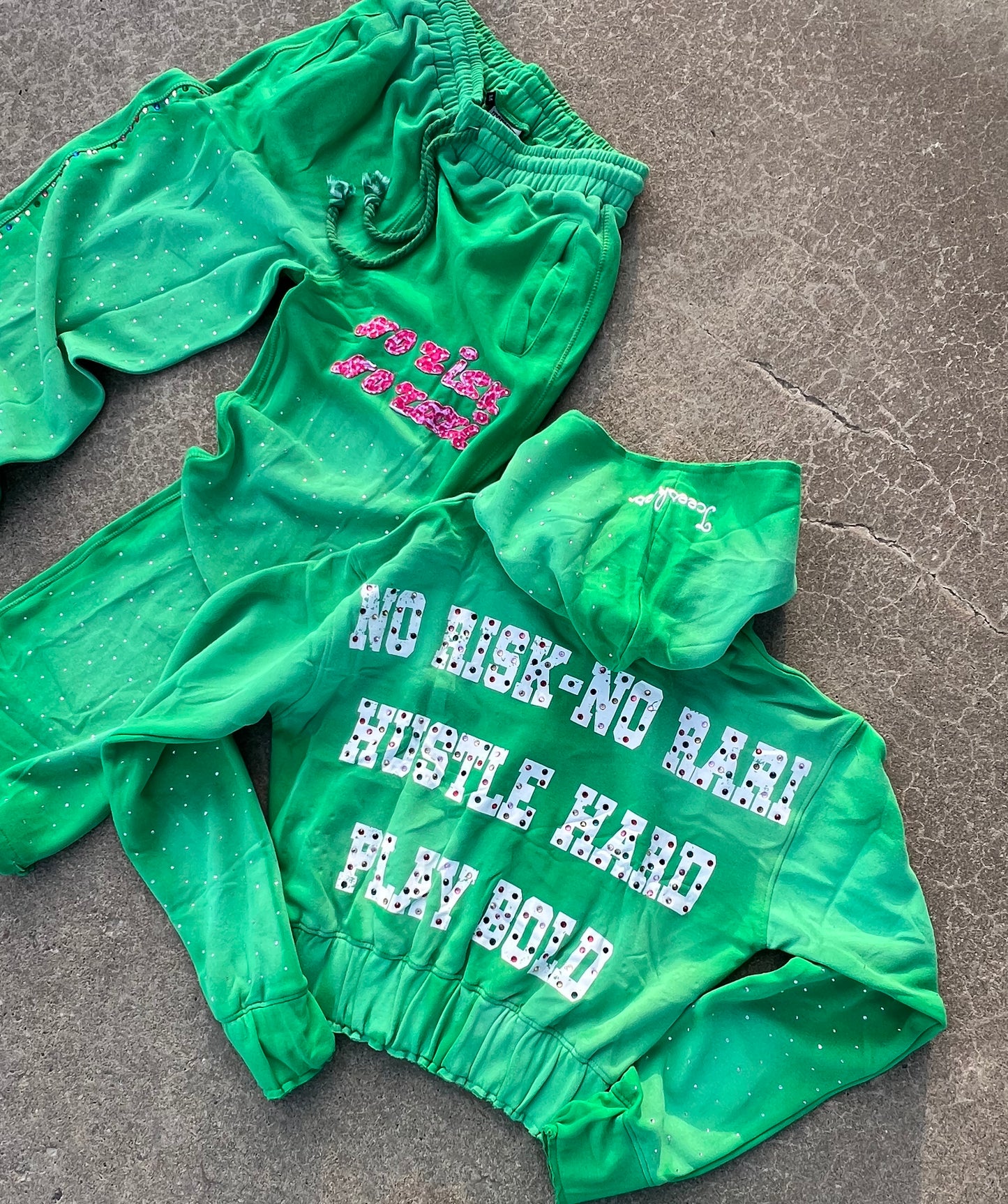 No Risk No Rari Tracksuit Mint Green