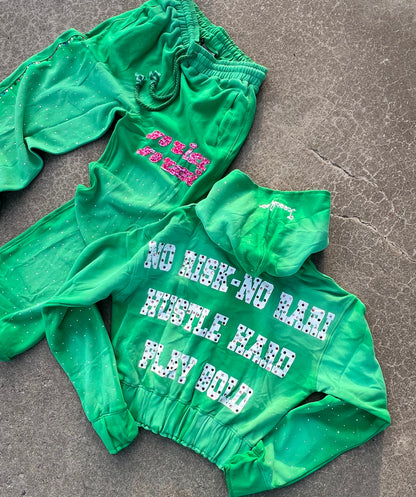 No Risk No Rari Tracksuit Mint Green
