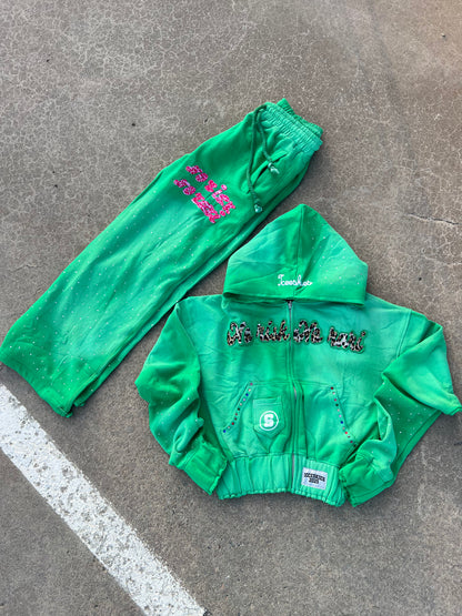 No Risk No Rari Tracksuit Mint Green
