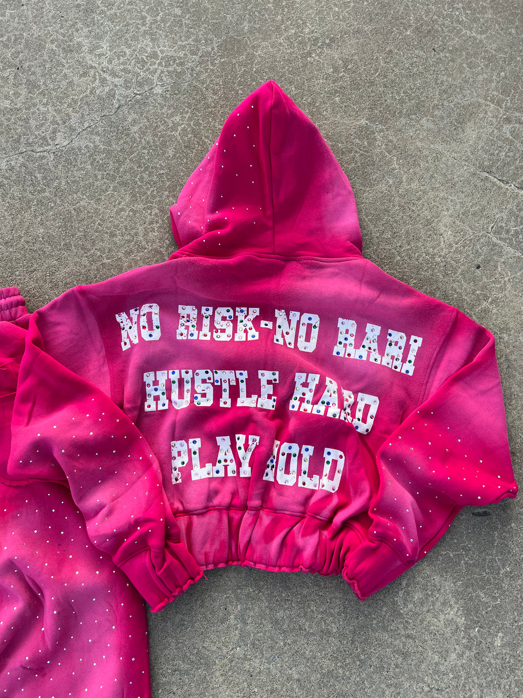 No Risk No Rari Tracksuit Hot Pink