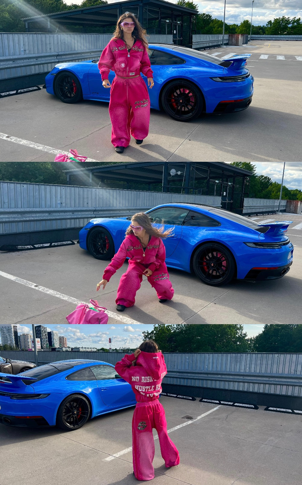 No Risk No Rari Tracksuit Hot Pink