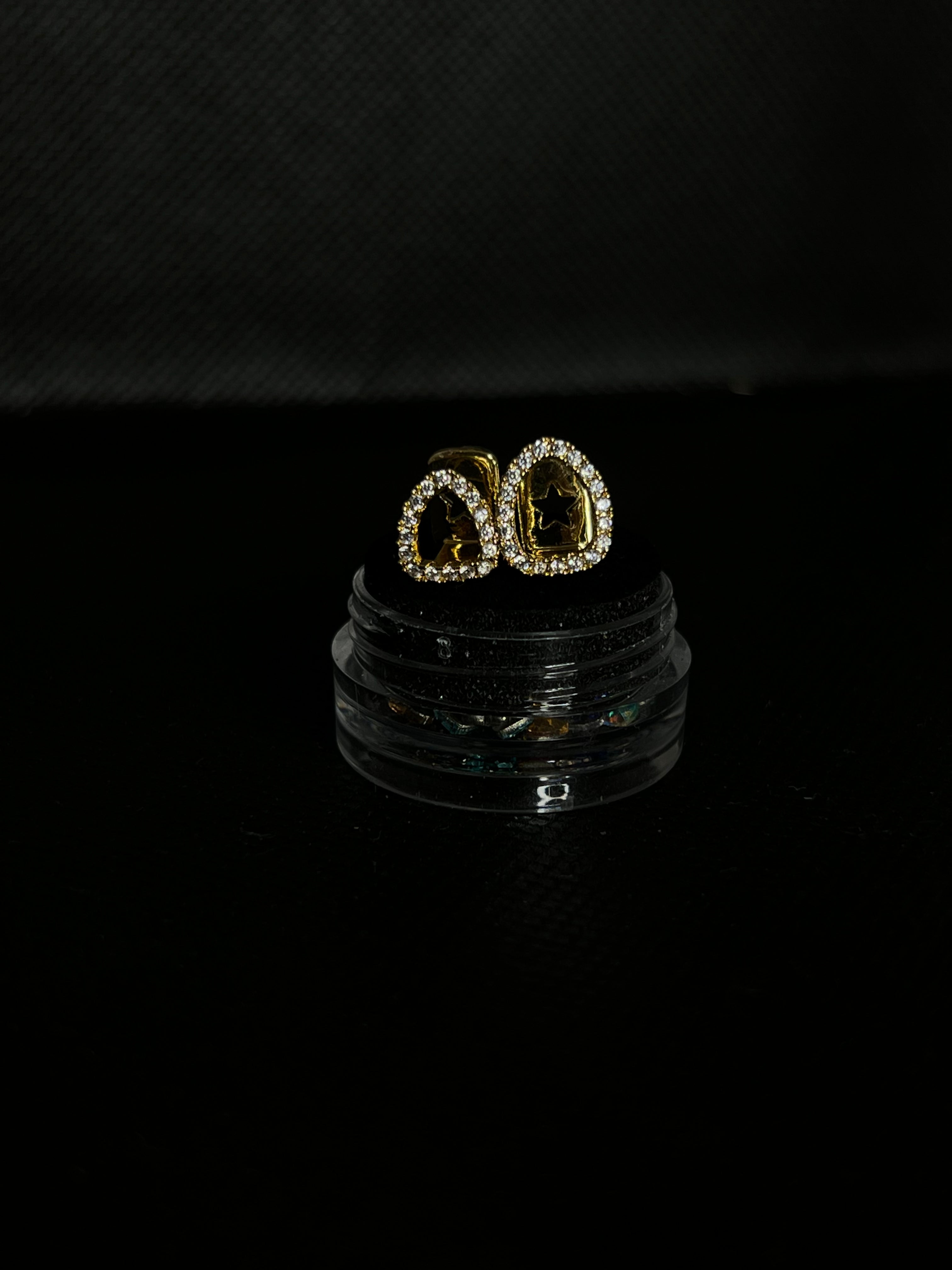 GRILLZ "double cap w gems"
