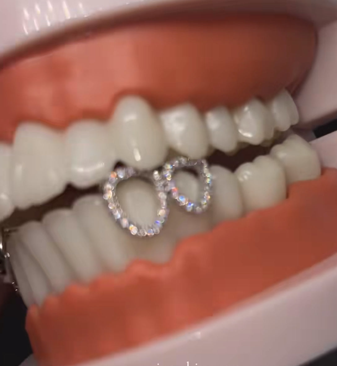 GRILLZ "double cap w gems"