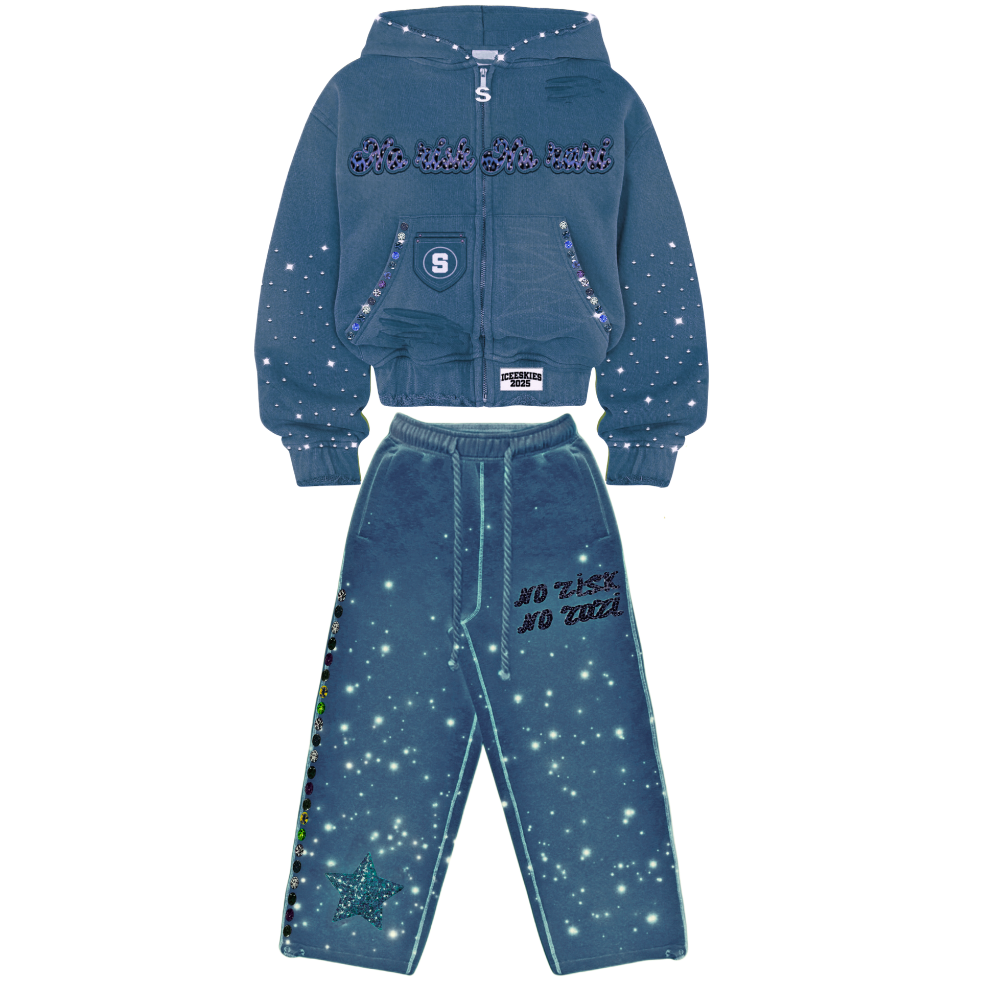 Navy Blue Tracksuit - XS / XS