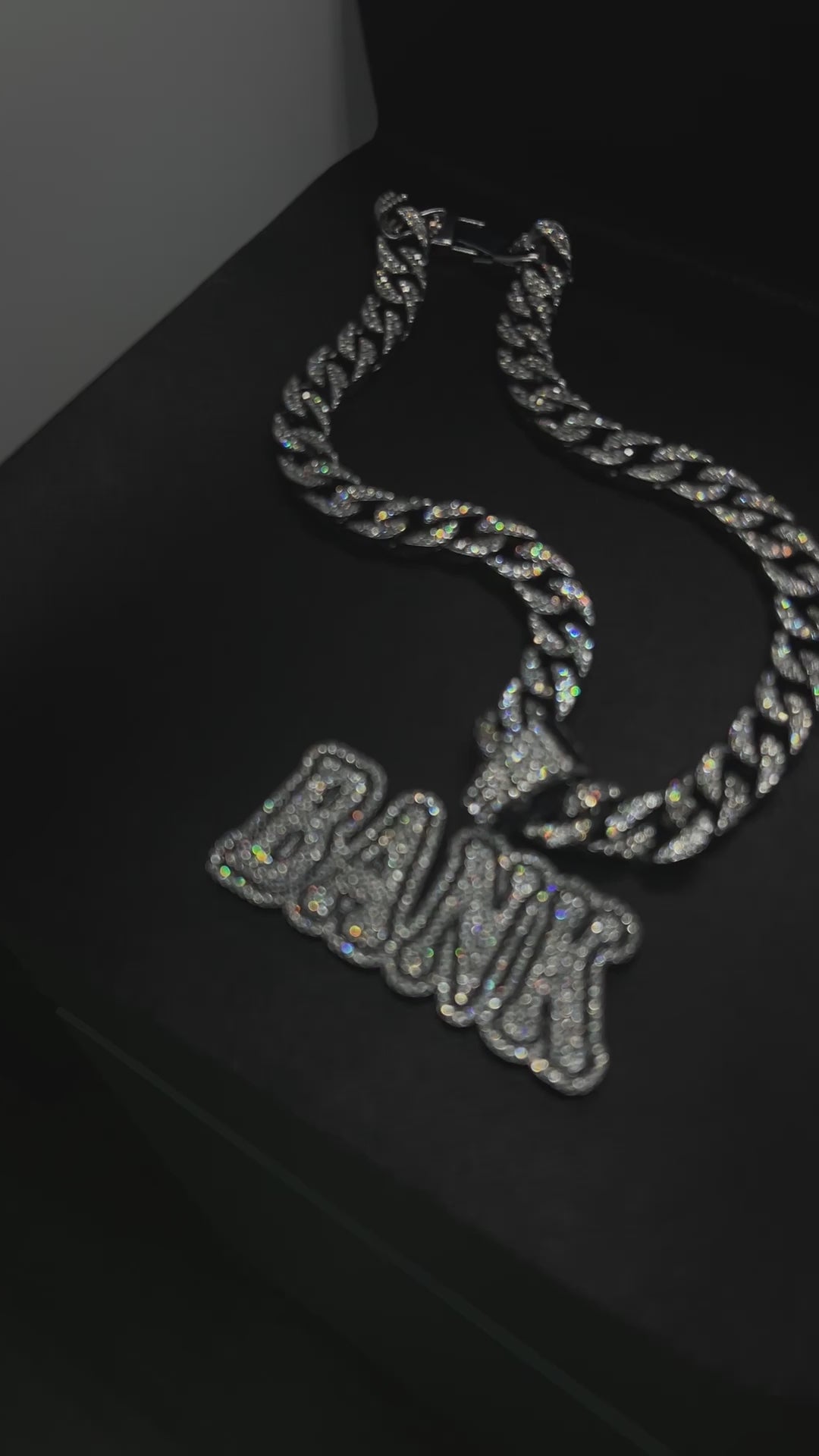 ICED OUT chain with “BANK” pendant