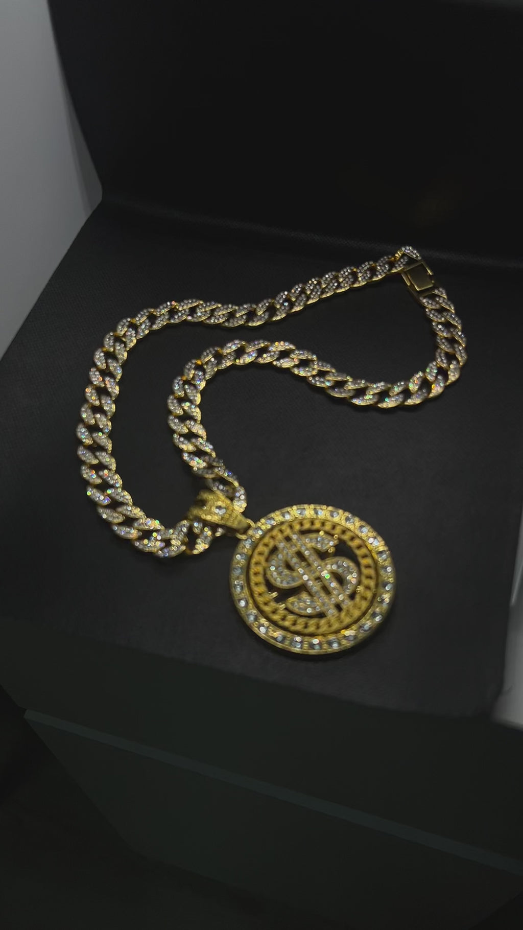ICED OUT chain with “$” pendant