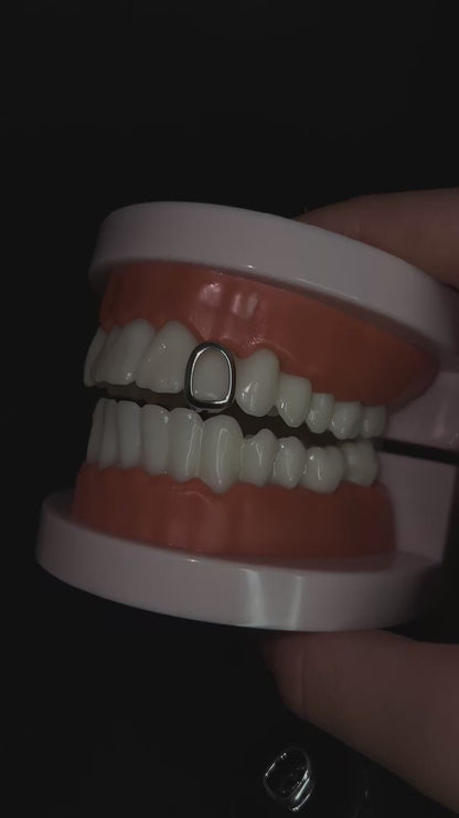 Silver cap grillz
